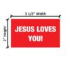 Jesus Loves you English_Dimensions