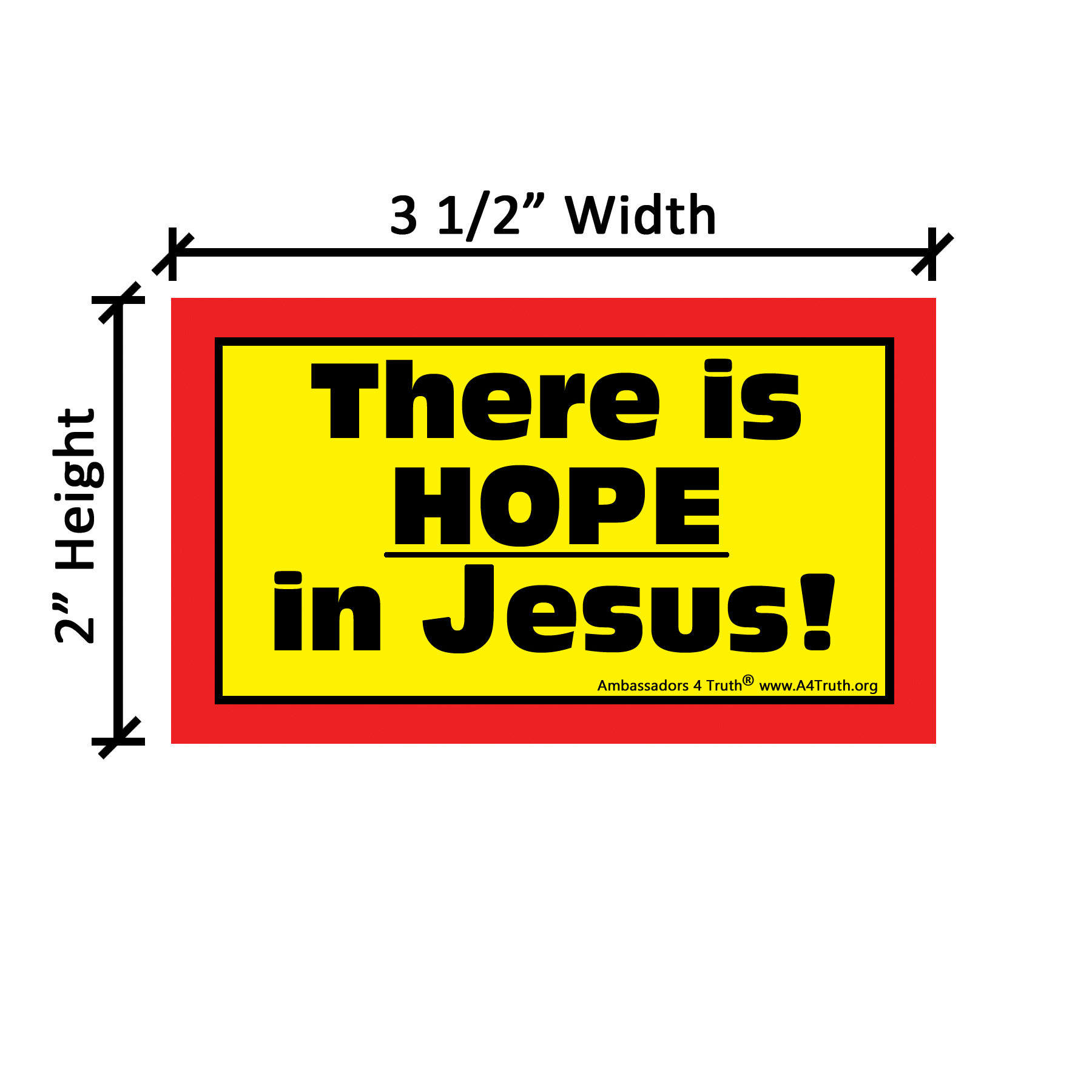 There is Hope in Jesus_Sticker_Dimensions There is Hope in Jesus_Sticker_Dimensions