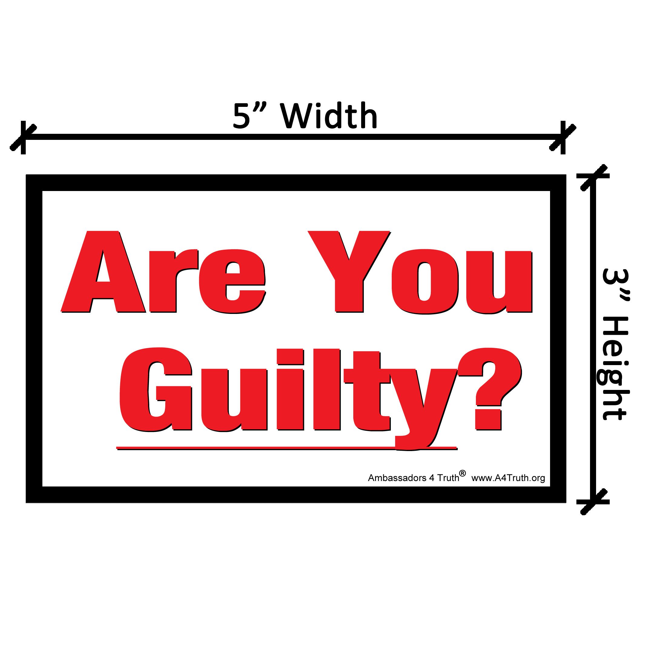 Are You Guilty_Dimensions Are You Guilty_Dimensions