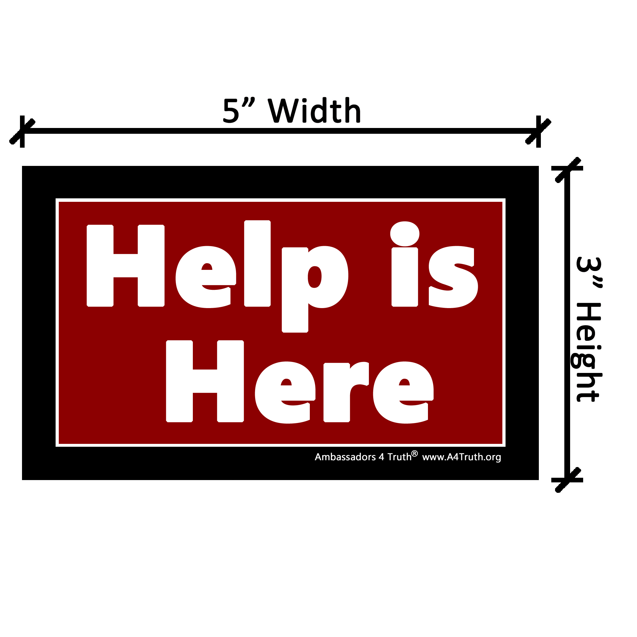 Help is Here Tract_Dimensions Help is Here Tract_Dimensions