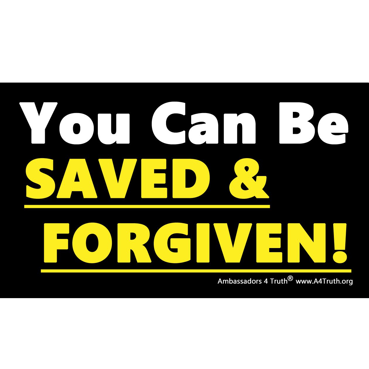 You can be Saved and Forgiven_Front Business Card Size You can be Saved and Forgiven_Front Business Card Size