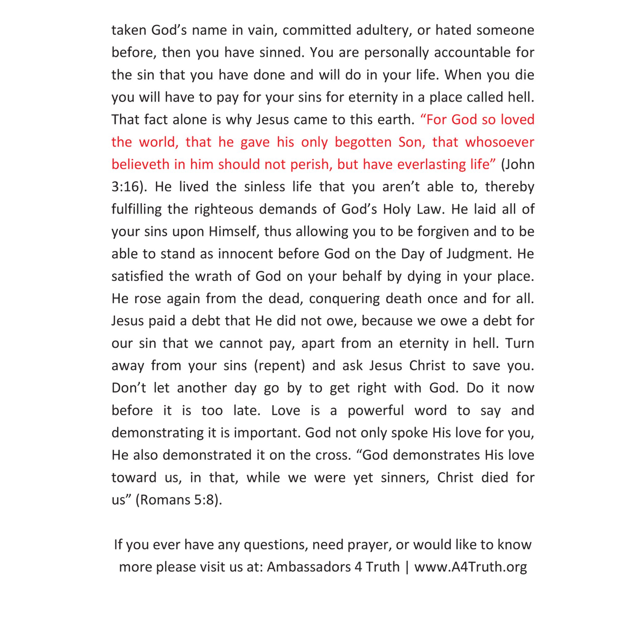 Gospel of John Contents_Gopel Presentation Page 2